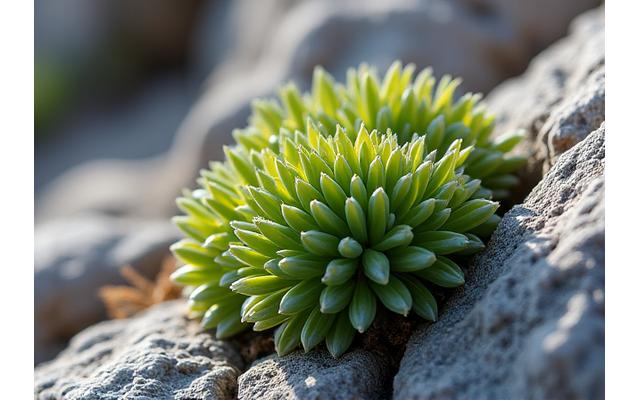 乾燥した岩場にも強く育つロッキーガーデン向きの植物